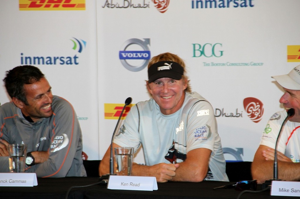 Franck Cammas (left) and Ken Read - Volvo Ocean Race - Skippers Media Conference, March 16, 2012 © Richard Gladwell www.photosport.co.nz